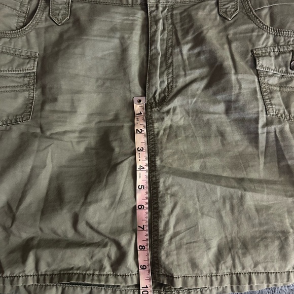 Faded Glory Green Mini Cargo Skort Casual - Picture 2 of 6